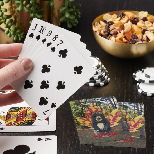 Ik hou van veel pokerformaat speelkaarten (Insitu)