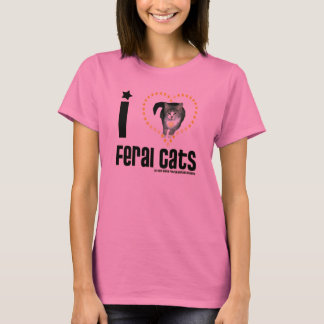 Ik hou van veenkatten, dames met lange hoes t-shirt
