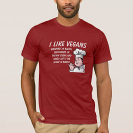 Ik hou van Vegans... tot Bubby Funny T-Shirt. T-shirt