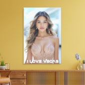 IK HOU VAN VEGAS CANVAS AFDRUK (Insitu (Woonkamer))