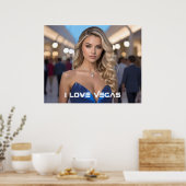 IK HOU VAN VEGAS POSTER (Keuken)