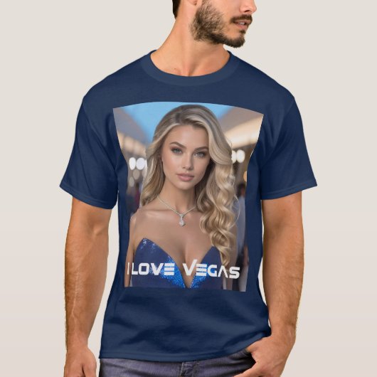 IK HOU VAN VEGAS T-SHIRT (Voorkant)