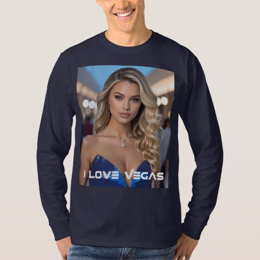 IK HOU VAN VEGAS T-SHIRT (Voorkant)