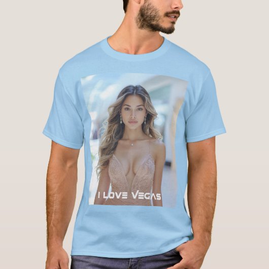 IK HOU VAN VEGAS T-SHIRT (Voorkant)