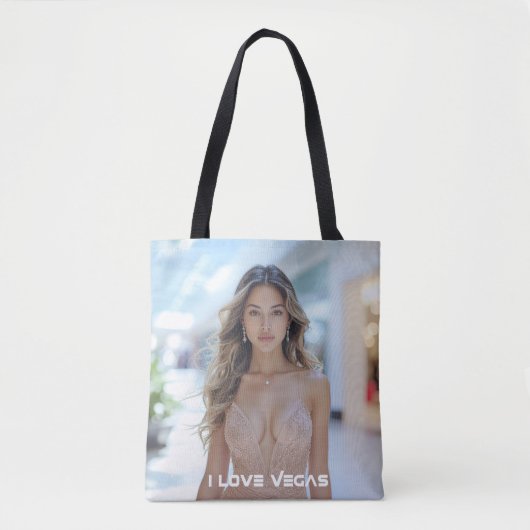 IK HOU VAN VEGAS TOTE BAG (Voorkant)