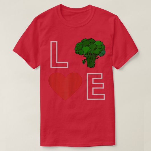 Ik hou van vegetariër, groen t-shirt (Design voorkant)