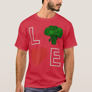 Ik hou van vegetariër, groen t-shirt