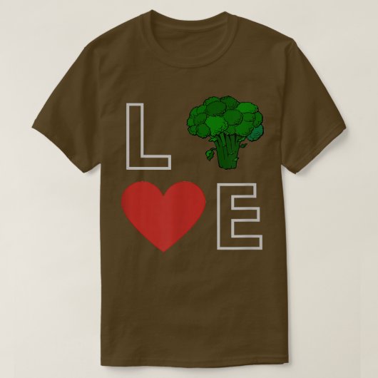 Ik hou van vegetariër, groen t-shirt (Design voorkant)