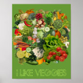Ik hou van Veggies Poster (Voorkant)