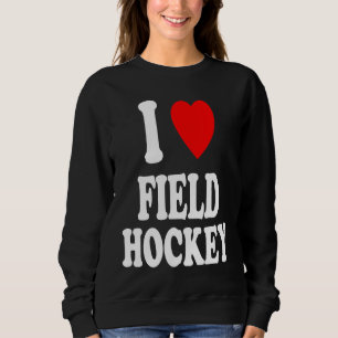 Ik hou van veldhockey op de middelbare school en u trui