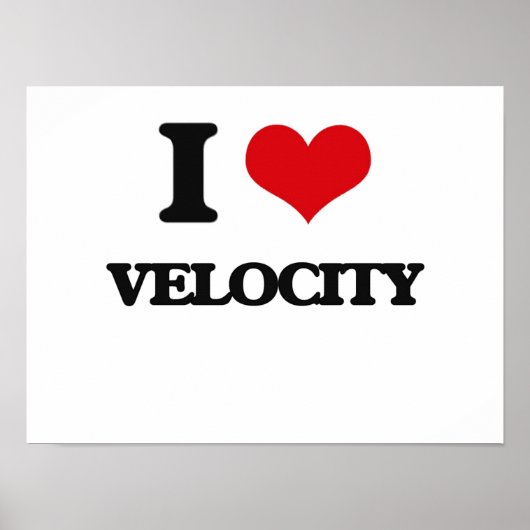 Ik hou van Velocity Poster (Voorkant)