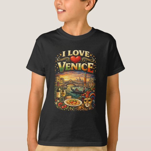Ik hou van Venetië T-shirt (Voorkant)