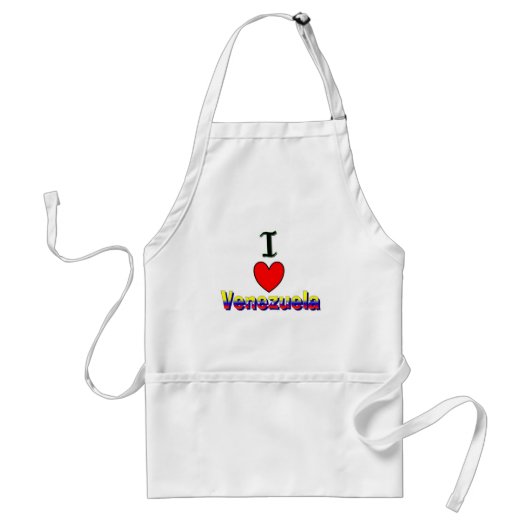 Ik hou van Venezuela Apron Standaard Schort (Voorkant)