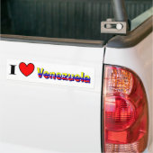 Ik hou van Venezuela Bumpersticker (Op Truck)
