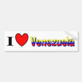 Ik hou van Venezuela Bumpersticker (Voorkant)