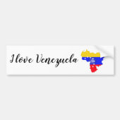 Ik hou van Venezuela Bumpersticker (Voorkant)