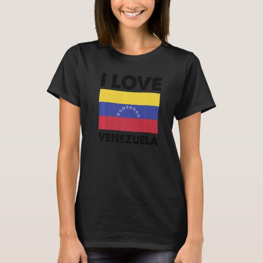 Ik hou van Venezuela... ik hoor de Venezolaanse fa T-shirt (Voorkant)