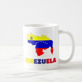 Ik hou van Venezuela kaart en schild Koffiemok
