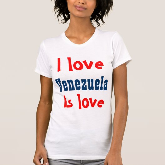 Ik hou van Venezuela T-shirt (Voorkant)