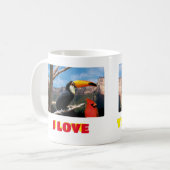 Ik hou van Venezuela Tropical Sparrow Koffiemok (Voorkant links)