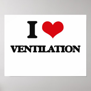 Ik hou van ventilatie poster
