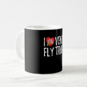 Ik hou van Venus Flyval Carnivorous Bite me Koffiemok (Voorkant links)