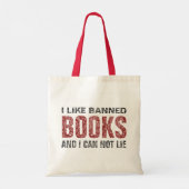 Ik hou van verboden boeken Tekst Witte Paisley Let Tote Bag (Achterkant)