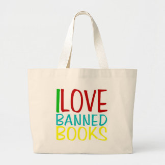 Ik hou van verboden boekenTas Grote Tote Bag