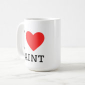 Ik hou van verf koffiemok (Voorkant links)