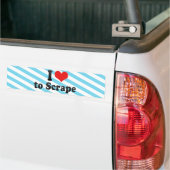Ik hou van verkrachting bumpersticker (Op Truck)