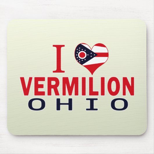 Ik hou van Vermilion, Ohio Muismat (Voorkant)