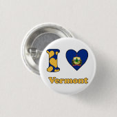 Ik hou van Vermont Ronde Button 3,2 Cm (Voorkant /achterkant)