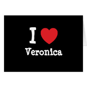 Ik hou van Veronica hart T-Shirt