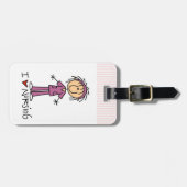 Ik hou van verpleegkundig Bagagelabel (Voorkant horizontaal)