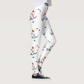 Ik hou van verpleegpatroon vrouwen leggings (Rechts)
