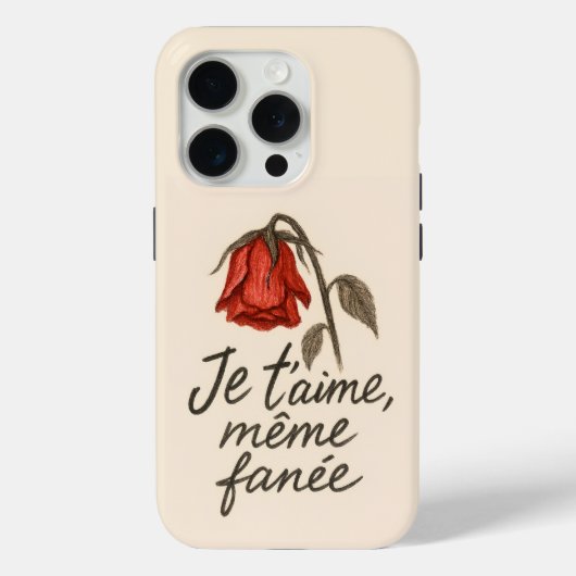 Ik Hou Van Verwelkte Roos Case-Mate iPhone Case (Achterkant)
