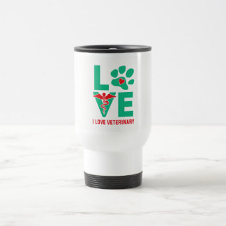 Ik hou van Veterinary Travel Mug Reisbeker