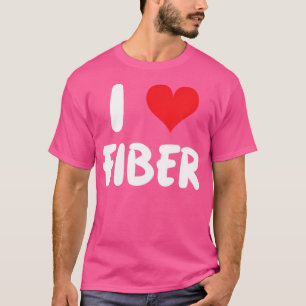 Ik hou van vezels - Hart - Breien Haken Haakwerk T-shirt