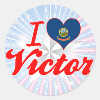 Ik hou van Victor, Idaho Ronde Sticker