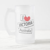Ik hou van Victoria Australië Matglas Bierpul (Links)