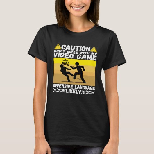 Ik hou van video games controller ideaal voor game t-shirt (Voorkant)