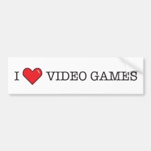 Ik hou van videogames bumpersticker