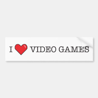 Ik hou van videogames bumpersticker