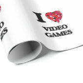 Ik hou van videogames cadeaupapier (Rol Hoek)