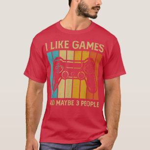 Ik hou van videogames en misschien 3 mensen, grapp t-shirt