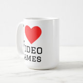 Ik hou van videogames koffiemok (Voorkant links)