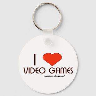 Ik hou van videogames sleutelhanger