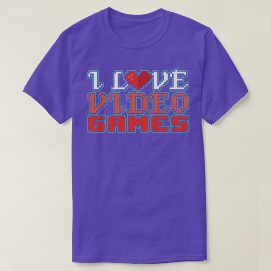 Ik hou van videospellen cadeau Premium T-Shirt (Design voorkant)