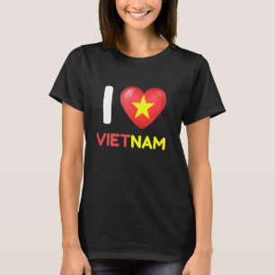 Ik hou van Vietnam Heart Vietnamese Vietnam Family T-shirt