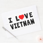 Ik hou van Vietnam Rechthoekige Sticker (Envelop)